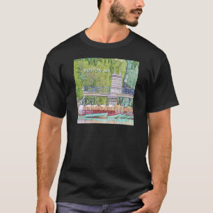 Camiseta Barcas Cisne de Boston en Filtro de Lápiz y Tinta