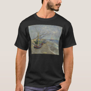Camiseta Barcas de Pesca en la Playa por Vincent Van Gogh