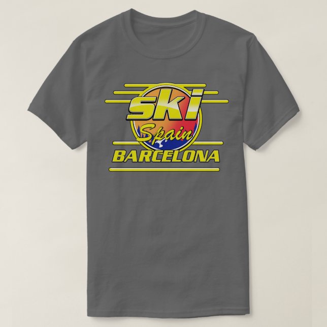 Camiseta Barcelona al esquí (Diseño del anverso)