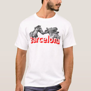 Camiseta Barcelona, Caballo, Fútbol, Amor por Viajar