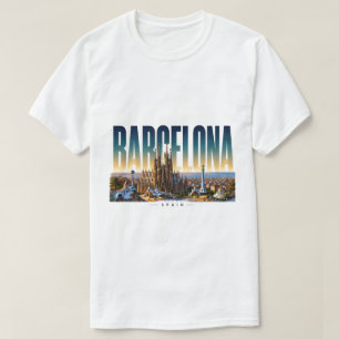 Camiseta Barcelona España: Ciudad Mediterránea Catalana 📍