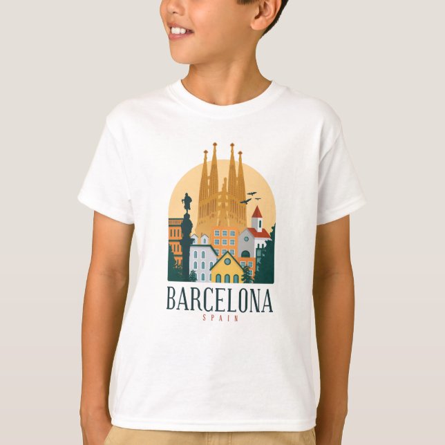 Camiseta Barcelona España Cuesta el regalo de viaje de Espa (Anverso)