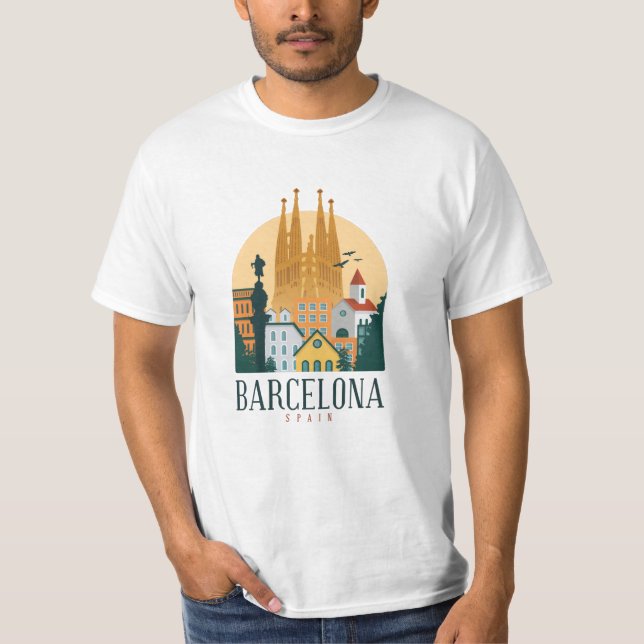 Camiseta Barcelona España Cute regalo de viaje España Ciuda (Anverso)