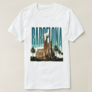 Camiseta Barcelona España Gaudí Costa Mediterránea 🗺️