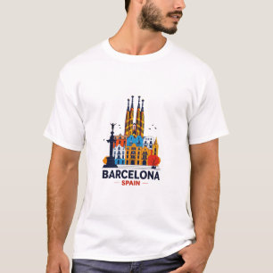 Camiseta Barcelona España T Shirt, I Love Barcelona Tee