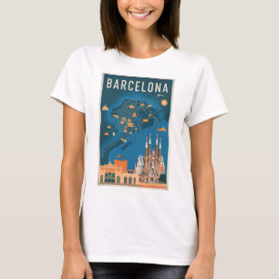 Camiseta Barcelona España vintage