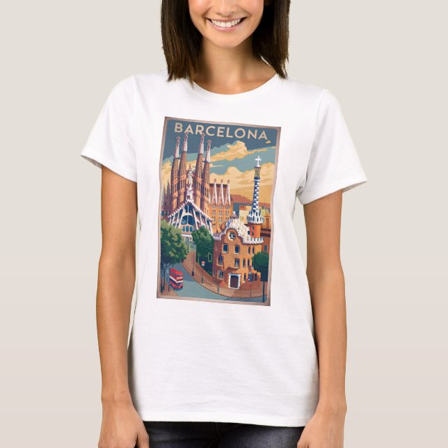Camiseta Barcelona España vintage (Anverso)
