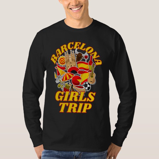 Camiseta Barcelona Girls Trip Girls' Holiday Gadget (Anverso)