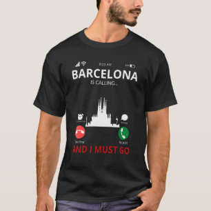Camiseta Barcelona llama a España souvenir