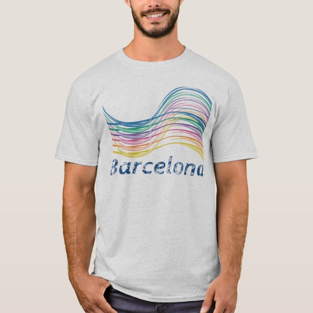 Camiseta Barcelona Ondas (Anverso)