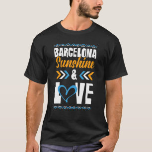 Camiseta Barcelona Sunshine Love Fiesta Vacation Quote
