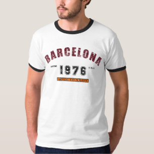 Camiseta Barcelona - vintage gris