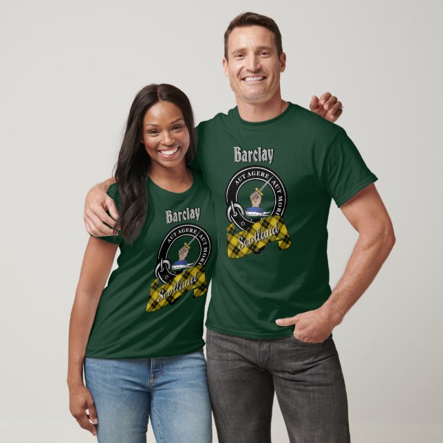 Camiseta Barclay Clan Badge & Tartan T-Shirt (Unisexo)