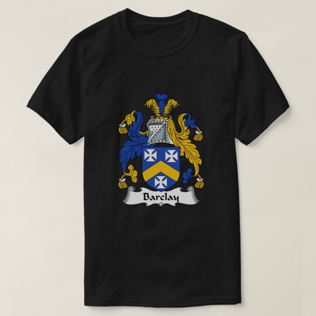 Camiseta Barclay Coat of Arms  Barclay Family Crest Classic (Diseño del anverso)