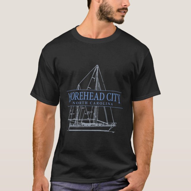 Camiseta Barco acuático Morehead City North Carolina (Anverso)