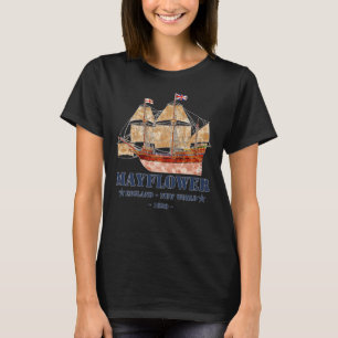 Camiseta Barco al alza del Mayflower - Inglaterra al nuevo 