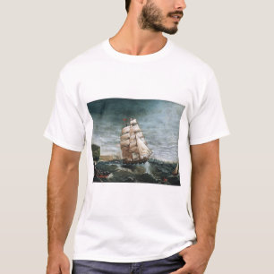 Camiseta Barco alpino en el puerto de Nueva York en 1890