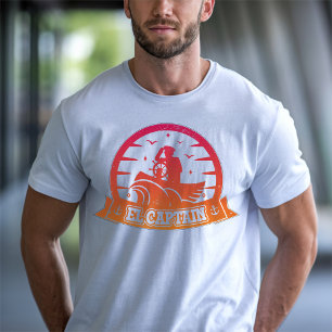 Camiseta Barco Ancla Capitán Genial Y Vela Retro