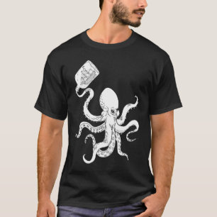 Camiseta Barco Clipper Pulpo en Botella Tatuaje Barco Pirat