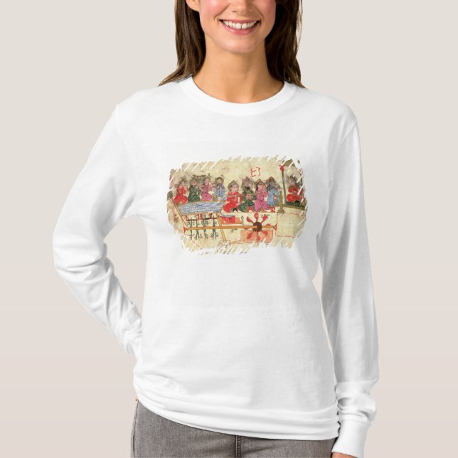 Camiseta Barco con los autómatas, ilustracion (Anverso)