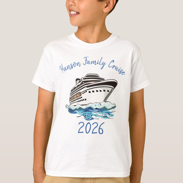 Camiseta Barco Crucero Personalizado (Anverso)