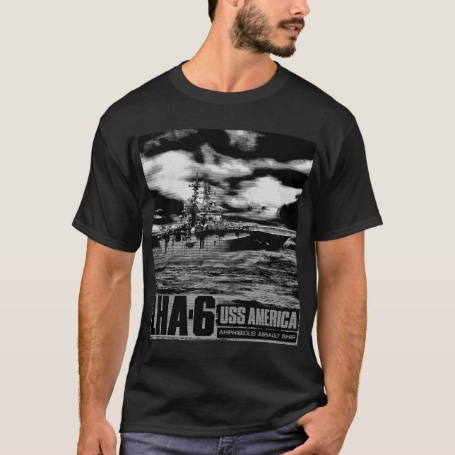 Camiseta Barco de asalto anfibio América (Anverso)