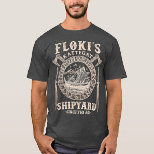 Camiseta Barco De Astillero Flokis Kattegat Viking Y Espada