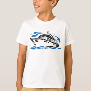Camiseta Barco de crucero en oleadas oceánicas Viajes náuti