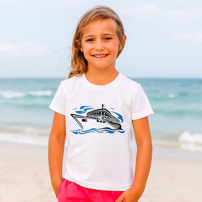 Camiseta Barco de crucero en oleadas oceánicas Viajes náuti (Subido por el creador)