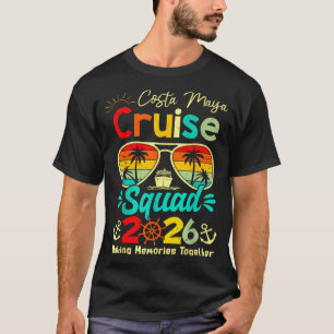 Camiseta Barco de crucero Vintage Costa-maya Squad 2026