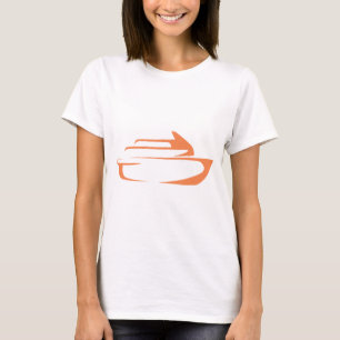 Camiseta Barco de cruceros en estilo del dibujo del