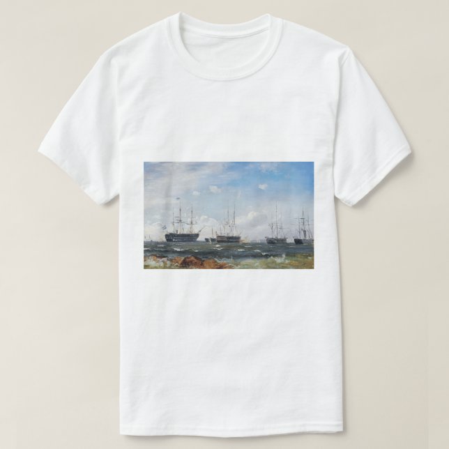 Camiseta Barco de guerra fuera de Gotemburgo 1861 (Diseño del anverso)