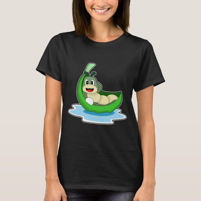 Camiseta Barco de hojas de la oruga (Anverso)