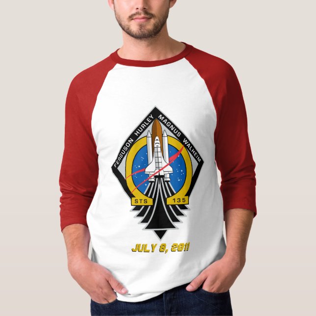 Camiseta Barco de la misión del transbordador espacial fina (Anverso)