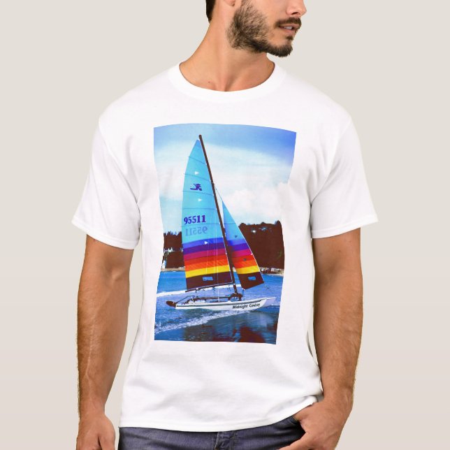 Camiseta Barco de navegación de medianoche de Hobie del (Anverso)