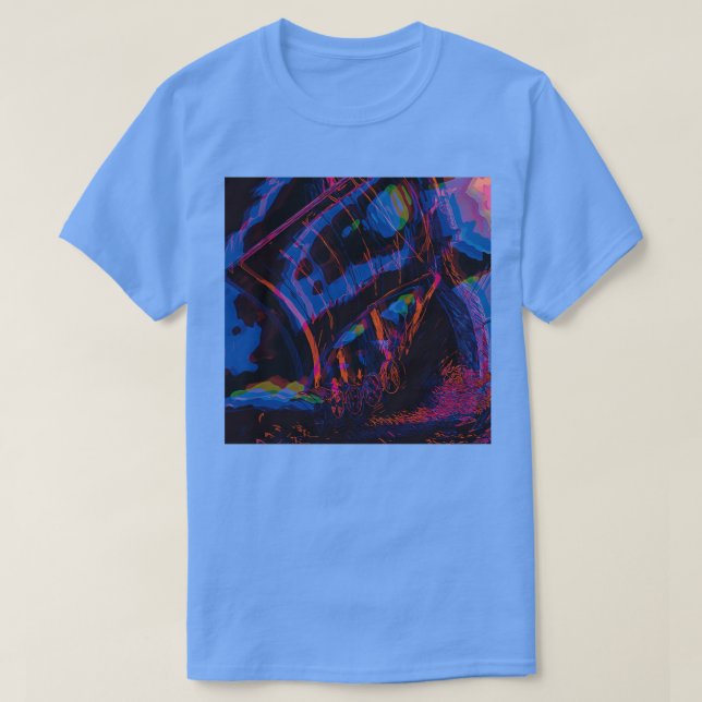 Camiseta Barco de observación abstracta (Diseño del anverso)