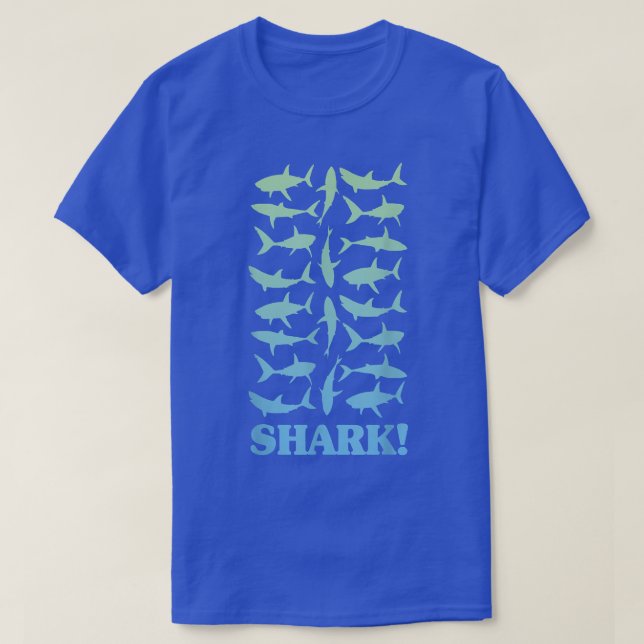 Camiseta Barco de pesca de tiburón que pesca surf de tiburó (Diseño del anverso)