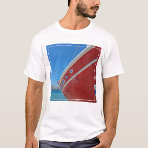 Camiseta Barco de pesca en el puerto de Mykonos en Cíclada