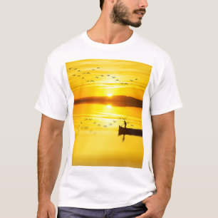 Camiseta Barco de pescador tradicional Sunrise