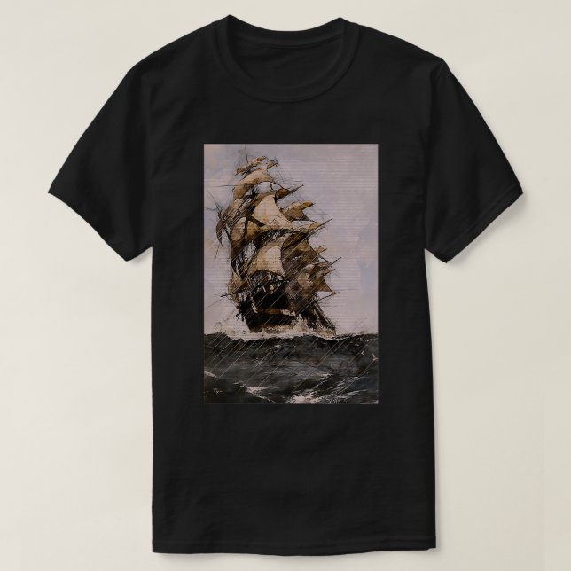 Camiseta Barco de Teseo (Diseño del anverso)