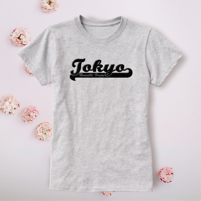 Camiseta Barco de Tokio con coche de Figaro (Tokyo Nouvelle Vague t=shirt just for you)