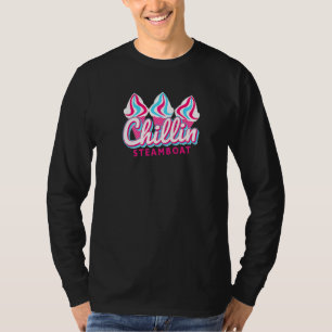 Camiseta Barco de vapor Chillin Ice Cream Pop Art Steamboat