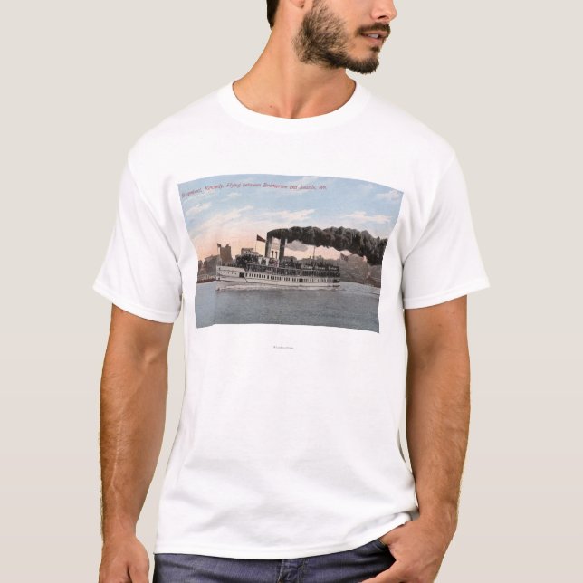 Camiseta Barco de vapor de Kennedy que se va para Bremerton (Anverso)