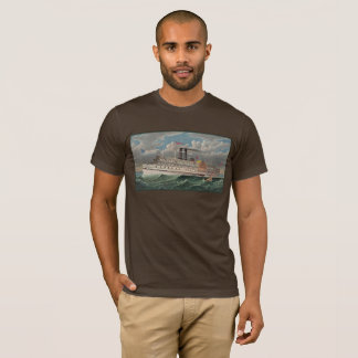 Camiseta Barco de vapor de rueda de paletas grande del viaj