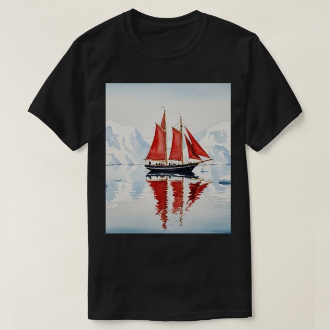 Camiseta Barco de vela (Diseño del anverso)