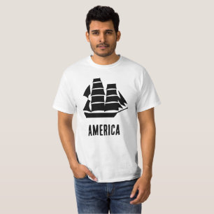 Camiseta Barco de vela América