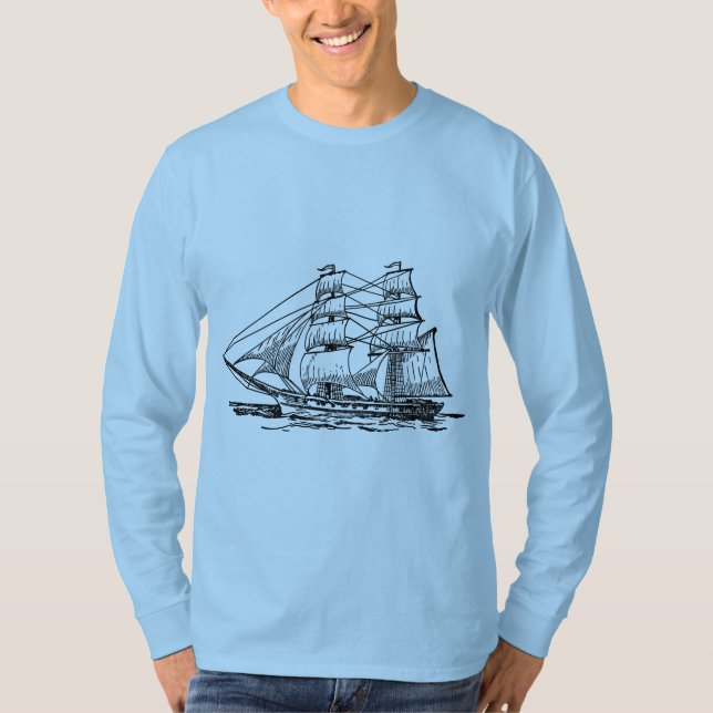 Camiseta Barco de Vela (Bergantín) (Anverso)