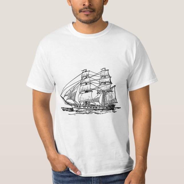 Camiseta Barco de vela (Brig) (Anverso)