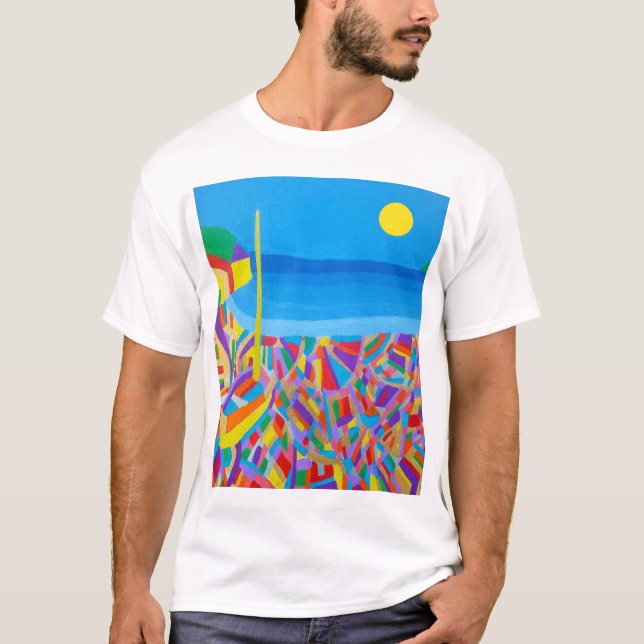 Camiseta Barco de vela cerca del mar (Anverso)