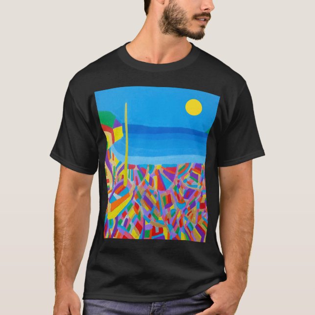 Camiseta Barco de vela cerca del mar (Anverso)